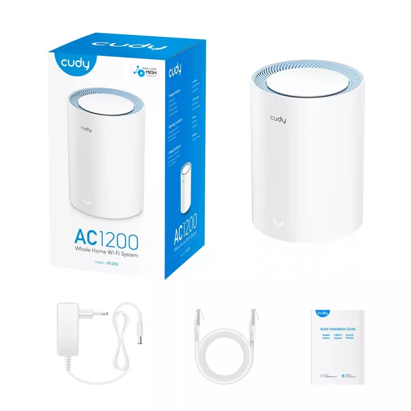 Sistema mesh Cudy M1200 Dualband Wi-Fi 5 802.11ac Blanco