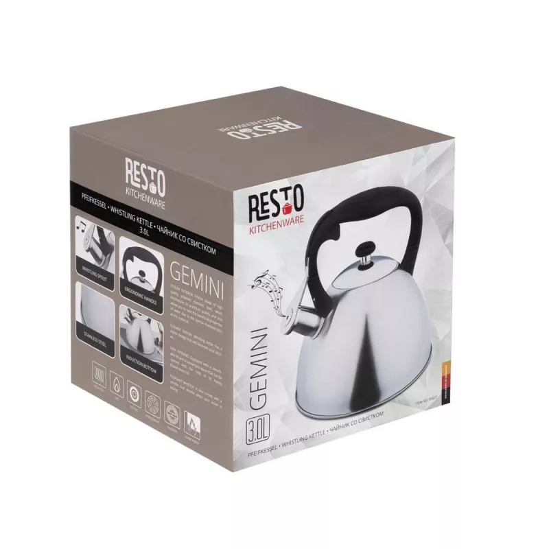 Resto Kitchenware 90601 hervidor, 3 l, acero inoxidable