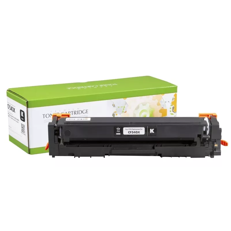 Compatible Static-Control HP Cartucho de tóner N.º 203X negro 3,2K (CF540X)/Canon CRG-054HK chip nuevo