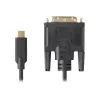 Adaptador de cable de vídeo LANBERG CA-CMDV-10CU-0030-BK, USB Type-C a DVI-D, 3 m, negro