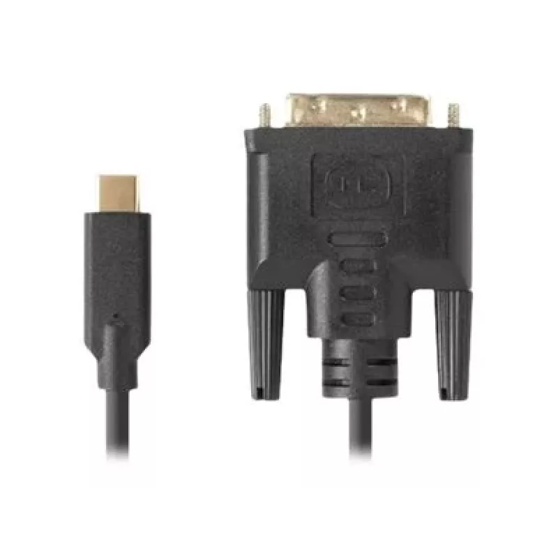 Adaptador de cable de vídeo LANBERG CA-CMDV-10CU-0030-BK, USB Type-C a DVI-D, 3 m, negro