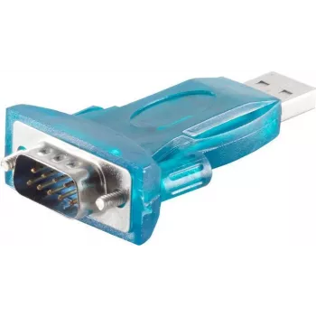Adaptador USB-serie ShiverPeaks 75602 con indicador LED, interfaz RS232, USB 2.0