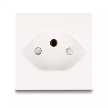 Toma de corriente con toma de tierra DELOCK Easy 45 T13 Suiza 45×45 mm, 250 V / 10 A, blanco