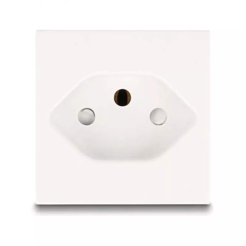 Toma de corriente con toma de tierra DELOCK Easy 45 T13 Suiza 45×45 mm, 250 V / 10 A, blanco