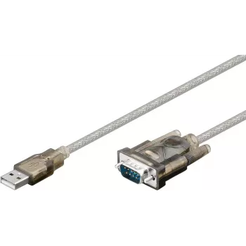 Convertidor USB a serie RS232 Wentronic Goobay, 1,5 m - conector USB 2.0 (Type-A) > conector D-SUB/RS-232 (9 pines) (68875)
