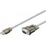 Convertidor USB a serie RS232 Wentronic Goobay, 1,5 m - conector USB 2.0 (Type-A) > conector D-SUB/RS-232 (9 pines) (68875)