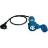 Adaptador de medida Benning [conector macho schuko - conector hembra CEE] adaptador de medida 32 A CEE - 3 polos azul (044144)