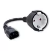 Adaptador de red QOLTEC 53906 IEC 320 C14 a SCHUKO 16A 250V