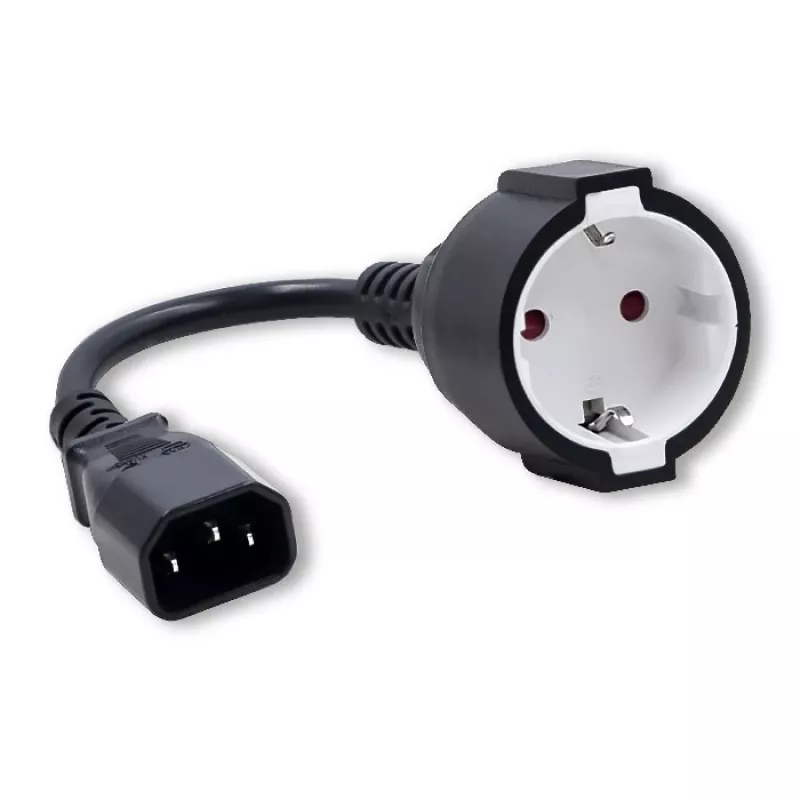 Adaptador de red QOLTEC 53906 IEC 320 C14 a SCHUKO 16A 250V
