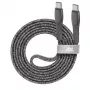 Rivacase PS6105 GR21 cable de USB-C a USB-C, 2,1 m, gris