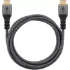 Goobay Plus Cable HDMI High-Speed con Ethernet, 4K @ 60Hz (gris, 5 metros)