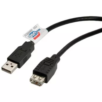 Cable USB 2.0 ROLINE, Type-A a Type-A, macho/hembra 0,8 m (11.02.8947)