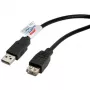 Cable USB 2.0 ROLINE, Type-A a Type-A, macho/hembra 0,8 m (11.02.8947)