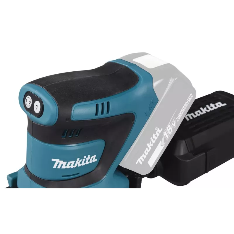 Makita DBO480Z lijadora orbital portátil, lijadora excéntrica, 14000 OPM, negra, azul, 210 W