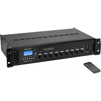 Amplificador mezclador Omnitronic MA-60P 60W 100V — amplificador mezclador PA de 60 W con salida de 100 V