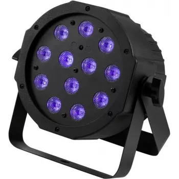Lámpara LED de suelo EUROLITE SLS-12 UV 12x3W — washlight UV, 12×3W LEDs