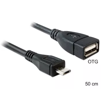 Cable USB DeLOCK 50 cm Micro-USB B USB 2.0 A 83183