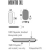 Minto XL 41117, esterilla de camping negra