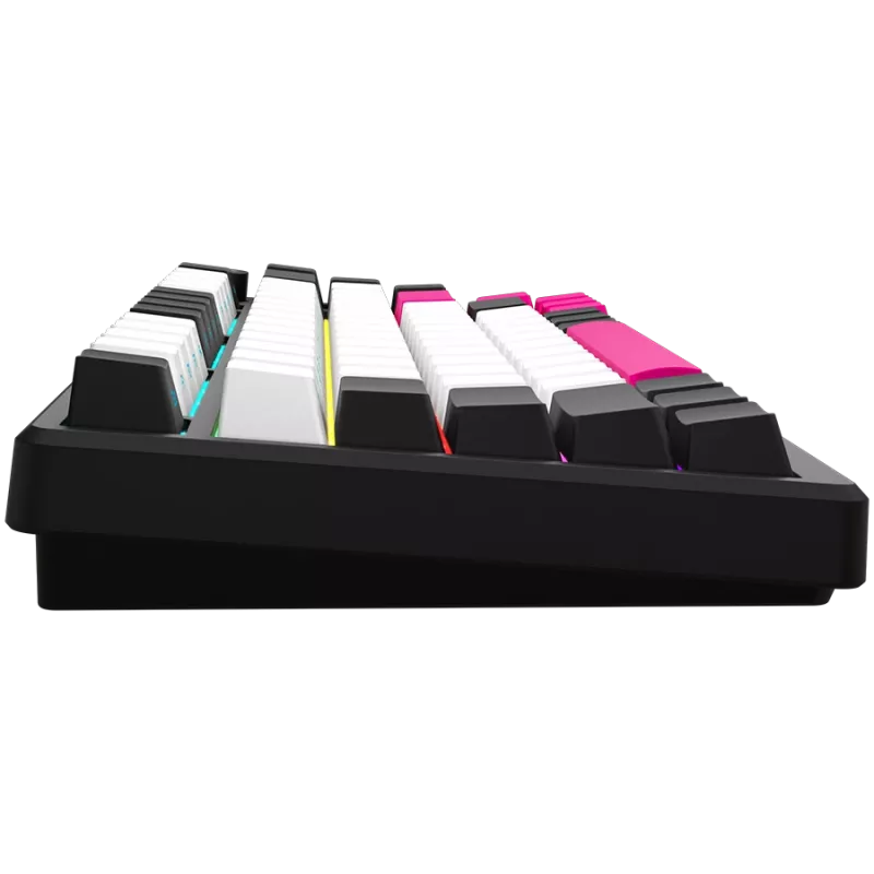 LORGAR KBP7075W teclado gaming mecánico inalámbrico 75 %, negro/rojo, EN