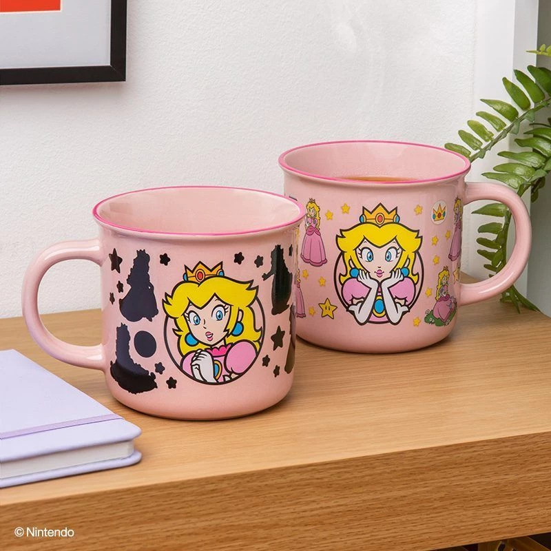 Paladone Super Mario Princess Peach taza termosensible