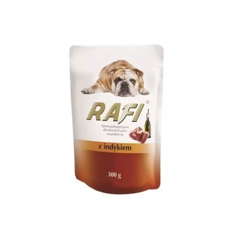 DOLINA NOTECI Rafi comida húmeda para perros con pavo, arándanos azules y arándanos rojos, 300 g
