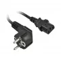 Cable de alimentación 220V Schutzkontakt CEE7(conector macho)->IEC-C13(conector hembra), 0.5m, Black, Synergy 21 (S215389)