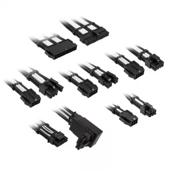 Set de extensión de cables Kolink COREPRO-EK-12VT2-BWH — 12V, 2×6-Pin conectores Type-2