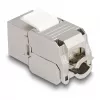 DeLOCK módulo Keystone RJ45 conector hembra a LSA Cat.6A con LED plata-blanco