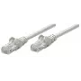 Intellinet cable de red patch, Cat5e, 5 m, gris, CCA, U/UTP, PVC, RJ45, contactos dorados, snagless, protección antiacodamiento, garantía de por vida