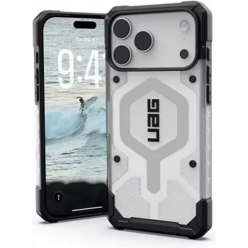 UAG Urban Armor Gear Funda Pathfinder MagSafe | Apple iPhone 17 Pro Max | ice (transparente)/plata | 114552114333 (114552114333)