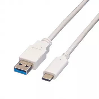 VALUE - Cable USB - USB 3.0 (M) a USB Type-C (M) - 5 V - 900 mA - 50 cm - Blanco (11.99.9010)