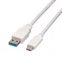 VALUE - Cable USB - USB 3.0 (M) a USB Type-C (M) - 5 V - 900 mA - 50 cm - Blanco (11.99.9010)