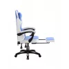 Silla gaming Huzaro Force 3.7 azul — diseño ergonómico, altura ajustable