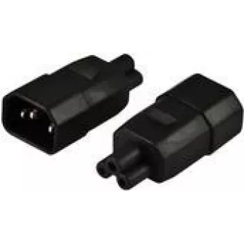 Cable de alimentación adaptador 220V (C14) conector macho -> IEC 320-C5 (Mickey) (Adap-C14-IEC320-C5)