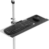 Maclean MC-793 W carro profesional puesto de trabajo móvil con ruedas, monitores 17-32", máx. 20 kg, blanco