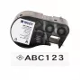 Brady M4C-1000-422 etiquetas de poliéster, negro sobre blanco, 25,4 mm x 7,62 m