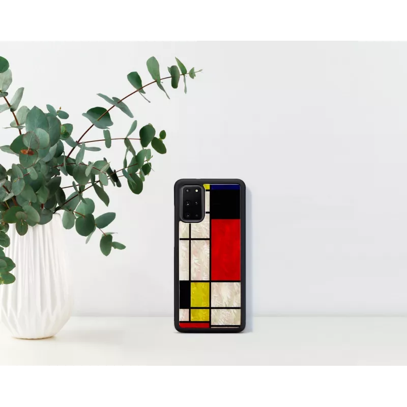Funda protectora iKins para Samsung Galaxy S20+ – diseño impreso negro