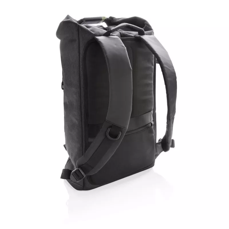 XD Design Bobby Urban Lite P705.501 mochila antirrobo para portátil, 15 pulgadas, 22 l (ampliable a 27 l), resistente al agua, bolsillos RFID, correa para equipaje, negra