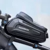 Rockbros B68 Bolsa de cuadro para bicicleta con bolsillo para móvil 1,7 l negra