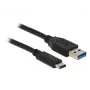 Cable USB DeLOCK 1m USB3.1-C/USB3.1-A 83870
