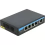Conmutador de red DeLOCK 87764 Gigabit Ethernet PoE negro