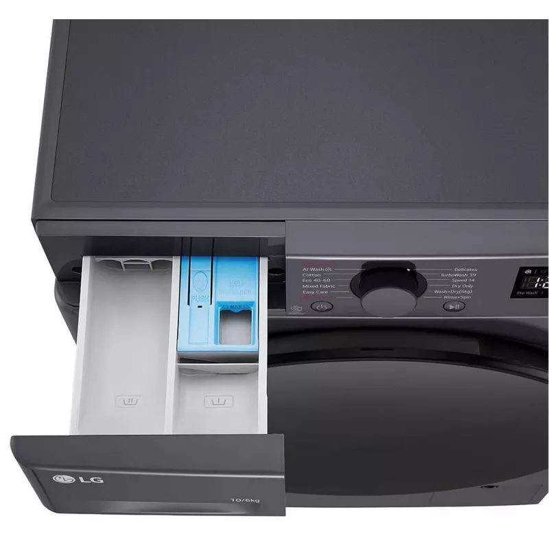 LG F4DR510S2M Lavadora con secadora 10 kg / 6 kg 1400 rpm Negro