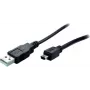 Cable USB ShiverPeaks BS77163 3 m USB 2.0 A a Mini-B negro