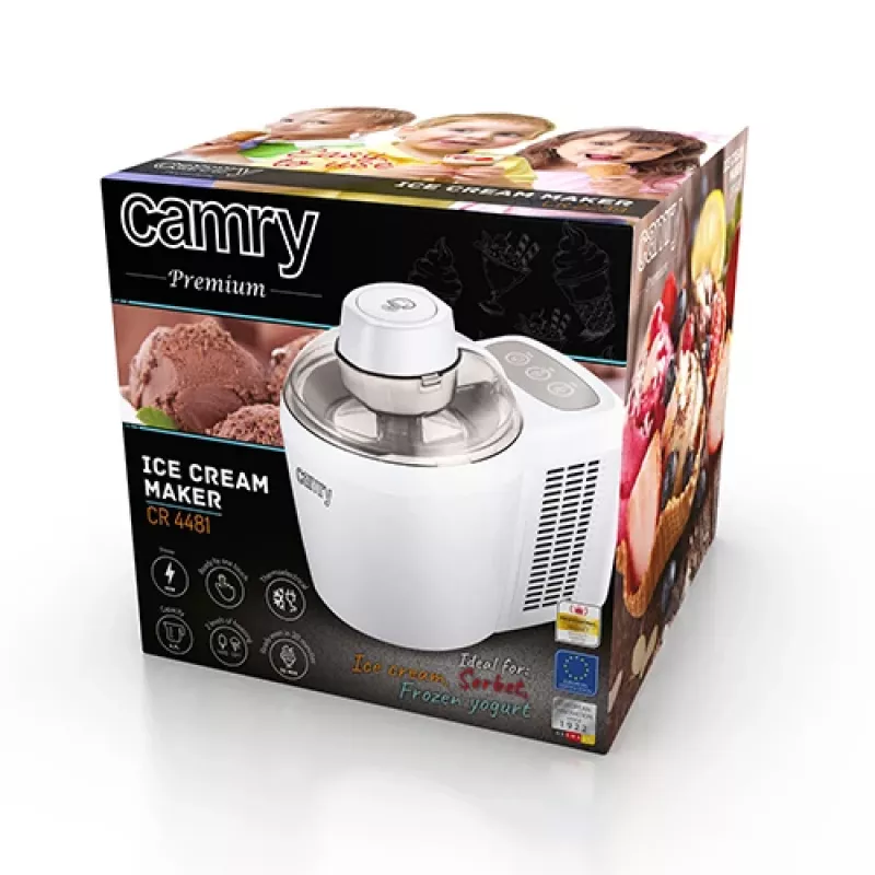 Máquina de helados Camry Premium CR 4481 máquina de helados con depósito 0,7 L 90 W blanco