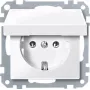 Toma de corriente merten MEG2311-0319 CEE 7/3 blanca, termoplástico, 250 V 16 A