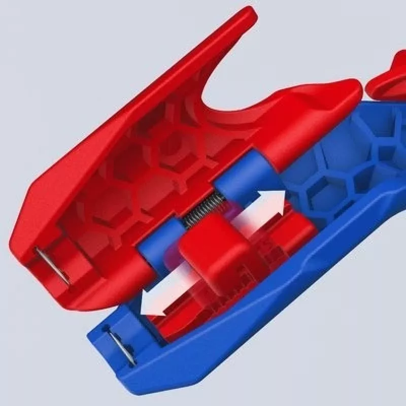 Pelacables Knipex ErgoStrip PV 16 95 03 para cable PV, tope ajustable, mango ergonómico