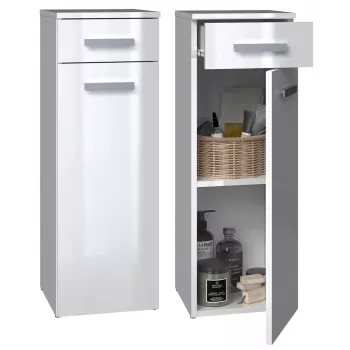 Mueble de baño bajo top e shop NEL V DS BIEL POŁ — de pie, 3 baldas, 300×300×850 mm, estructura blanca