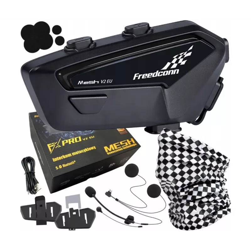 FreedConn FX Pro V2 EU MESH intercomunicador para moto