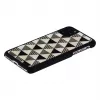 Funda para smartphone iKins para iPhone 11 Pro Max, diseño de pirámides negro, carcasa rígida protectora