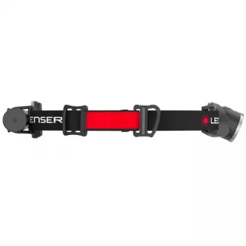 Linterna frontal Ledlenser H8R negra, roja LED
